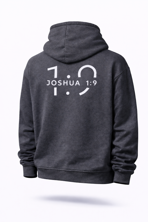 1:9 Hoodie- Black Heather